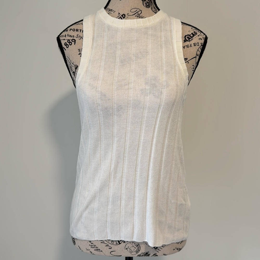 White H&M High Neck Tank